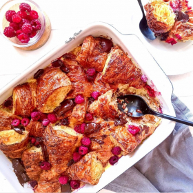 La recette des croissants perdus croustillants au chocolat et à la framboise