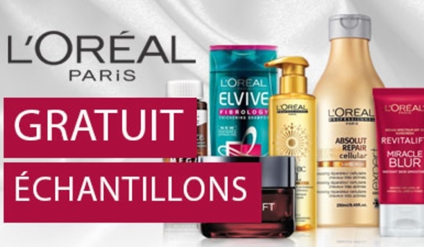 Demandez votre box d'échantillons gratuits L'OREAL d'une valeur de 100 ...