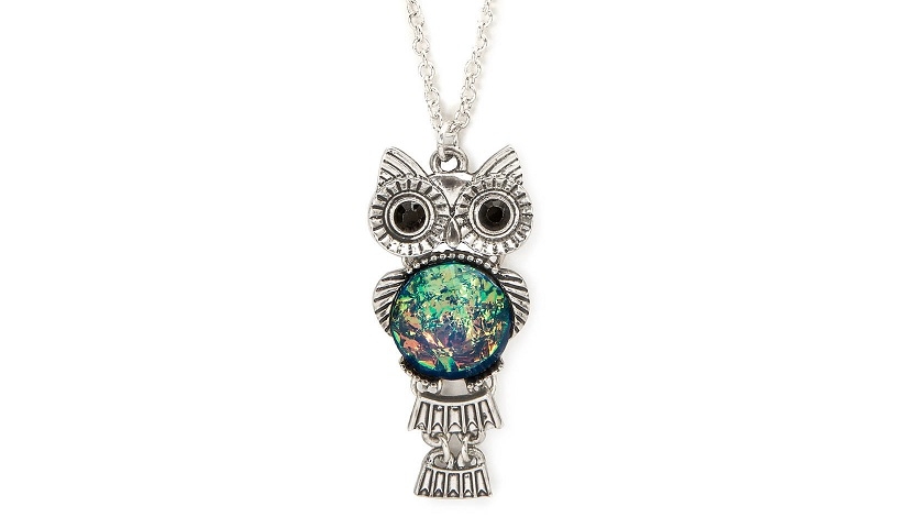 Collier Sautoir Hibou En Boule - Bijou Fantaisie Pour Femme - Neuf Avec étiquettes